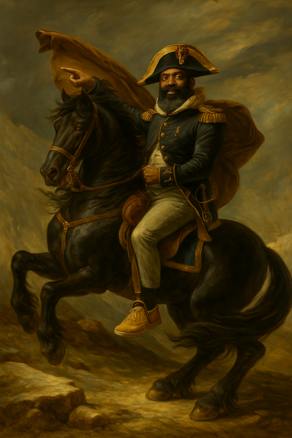 Captain Tucker in military uniform